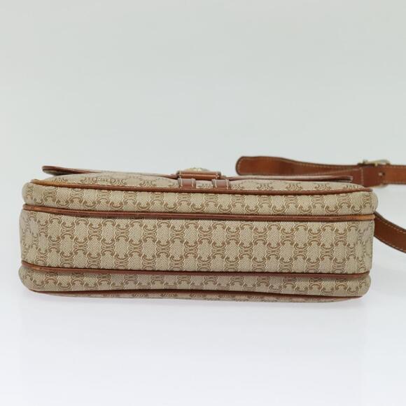 CELINE Macadam Canvas Shoulder Bag Pvc Beige Gold - Picture 9 of 13